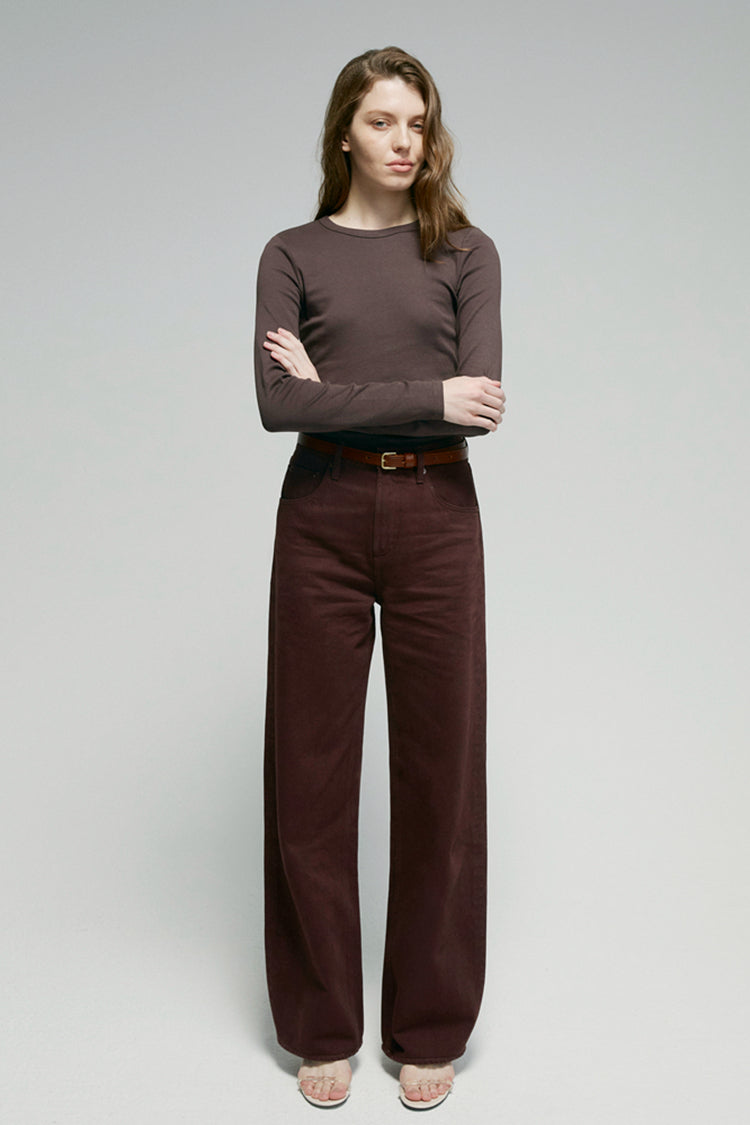Slope High-Rise Wide-Leg Jeans
