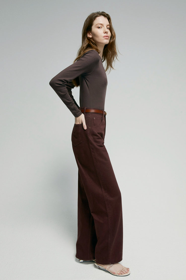 Slope High-Rise Wide-Leg Jeans