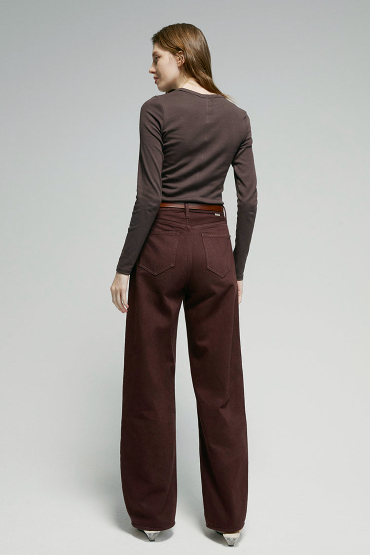 Slope High-Rise Wide-Leg Jeans