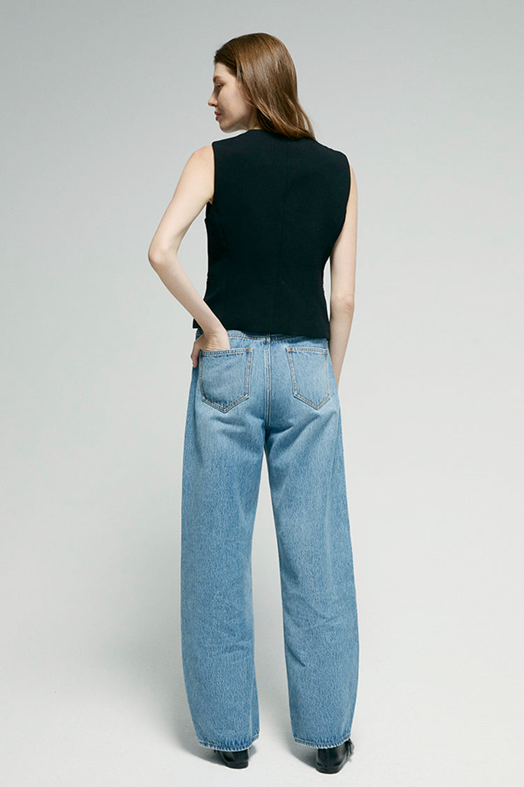 Slope High-Rise Wide-Leg Jeans