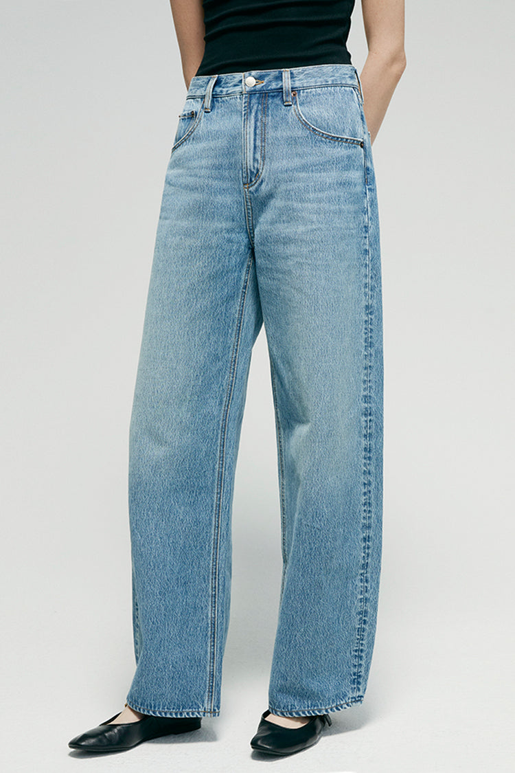 Slope High-Rise Wide-Leg Jeans