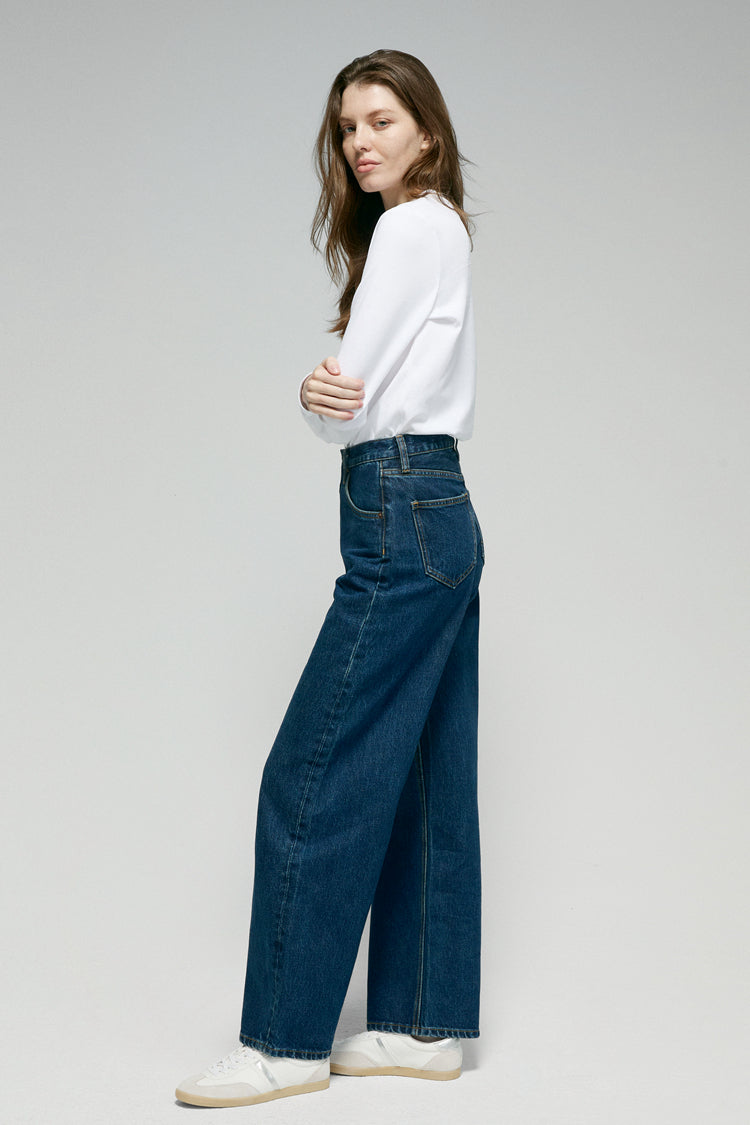 Slope High-Rise Wide-Leg Jeans
