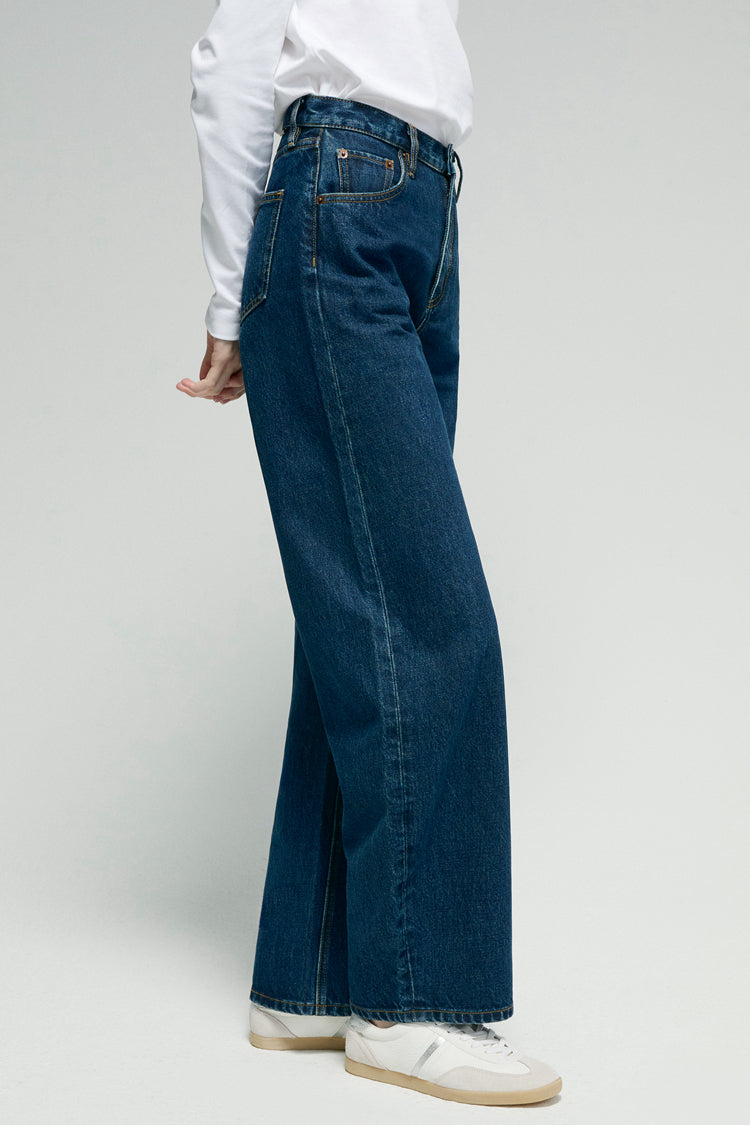Slope High-Rise Wide-Leg Jeans